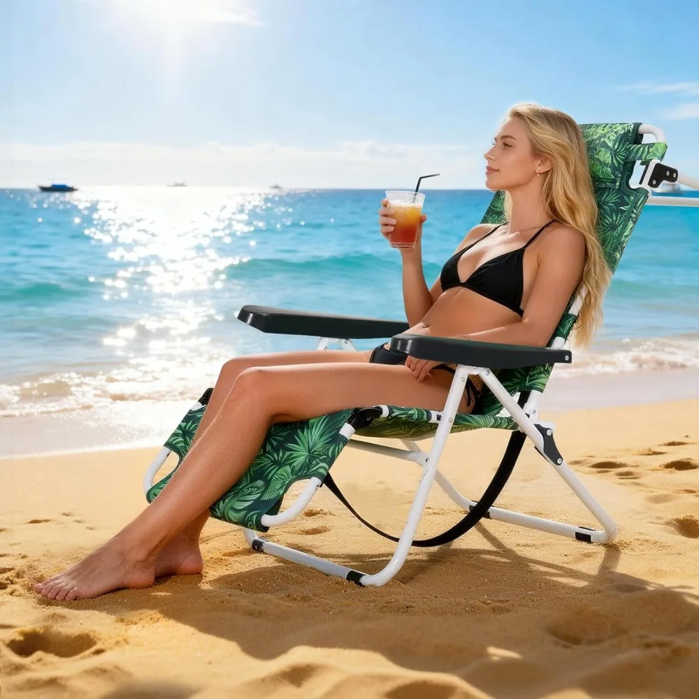 3in1 Reclining Beach Lounge Chair w/ Face Cushion Arm Holes Cup Holder Headrest Pouch 350lb Portable Sunbathing Custom
3in1 Reclining Beach Lounge Chair w/ Face Cushion Arm Holes Cup Holder Headrest Pouch 350lb Portable Sunbathing Custom