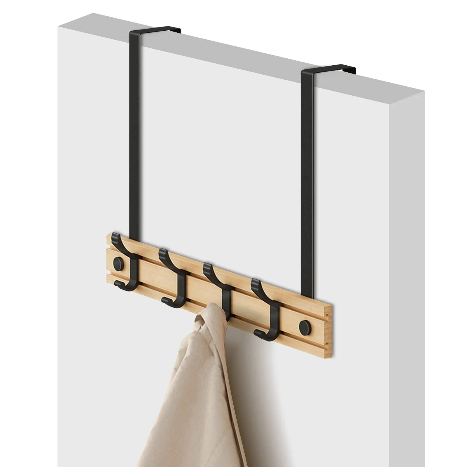 Over The Door Hook Hanger Heavy-Duty Organizer Door Coat Rack For Coat Towel Bag Robe Towel 4/5/6/7 Hooks Bamboo&Carbon Steel
Over The Door Hook Hanger Heavy-Duty Organizer Door Coat Rack For Coat Towel Bag Robe Towel 4/5/6/7 Hooks Bamboo&Carbon Steel