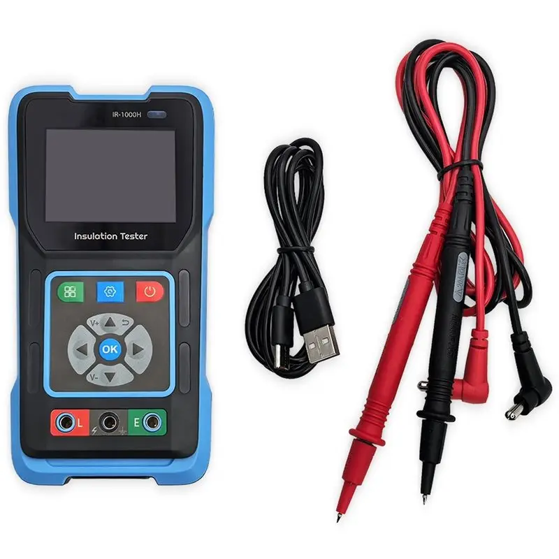 IR-1000H Digital Insulation Resistance Tester IR/VR/PI/DAR Test Multi-Level Circuit For Electrical Maintenance
IR-1000H Digital Insulation Resistance Tester IR/VR/PI/DAR Test Multi-Level Circuit For Electrical Maintenance