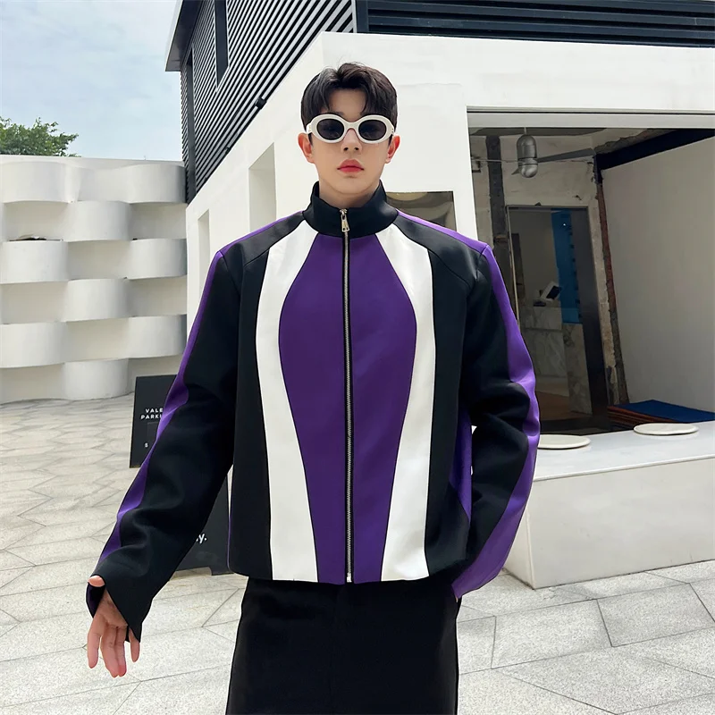 Faionable ort Stand Collar Patchwork Color Blo Men's Jaet Autumn Winter Youth Sle Hairdrer Outerwear Coat
Faionable ort Stand Collar Patchwork Color Blo Men's Jaet Autumn Winter Youth Sle Hairdrer Outerwear Coat