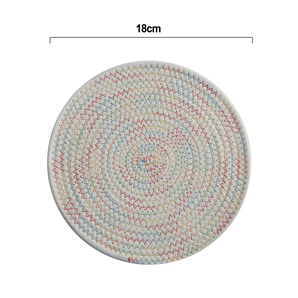 Cotton Rope Woven Placemat Kitchenware Placemats Spiral Strong Won't Fade Coffee Easily Cleaned Protect Table
Cotton Rope Woven Placemat Kitchenware Placemats Spiral Strong Won't Fade Coffee Easily Cleaned Protect Table