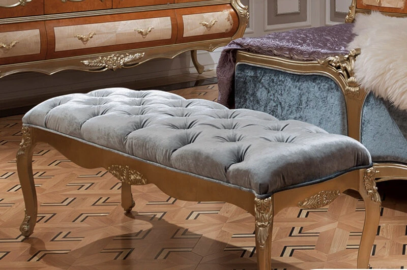 European style bed end stool, solid wood shoe changing stool, fabric art soft bag sofa stool, fashionable and creative bedroom
European style bed end stool, solid wood shoe changing stool, fabric art soft bag sofa stool, fashionable and creative bedroom