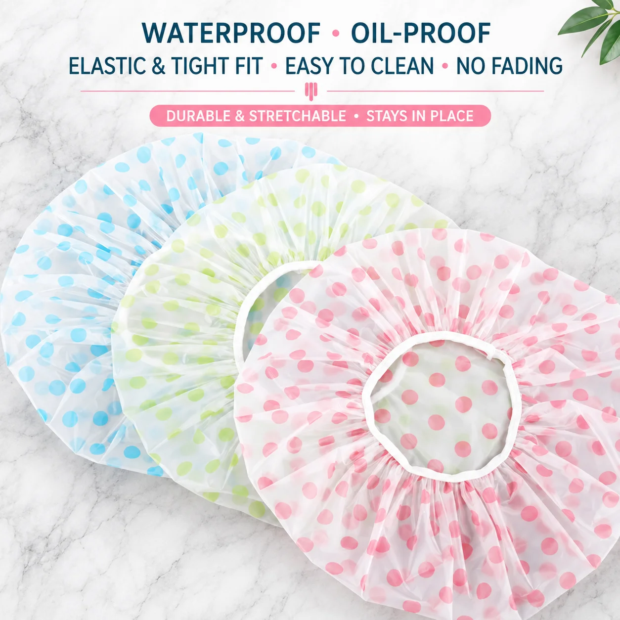 Colorful Thickened Non-disposable Shower Cap Bath Waterproof Polka Dot EVA Adult Shower Anti-oil Waterproof Cap Shower Cap
Colorful Thickened Non-disposable Shower Cap Bath Waterproof Polka Dot EVA Adult Shower Anti-oil Waterproof Cap Shower Cap