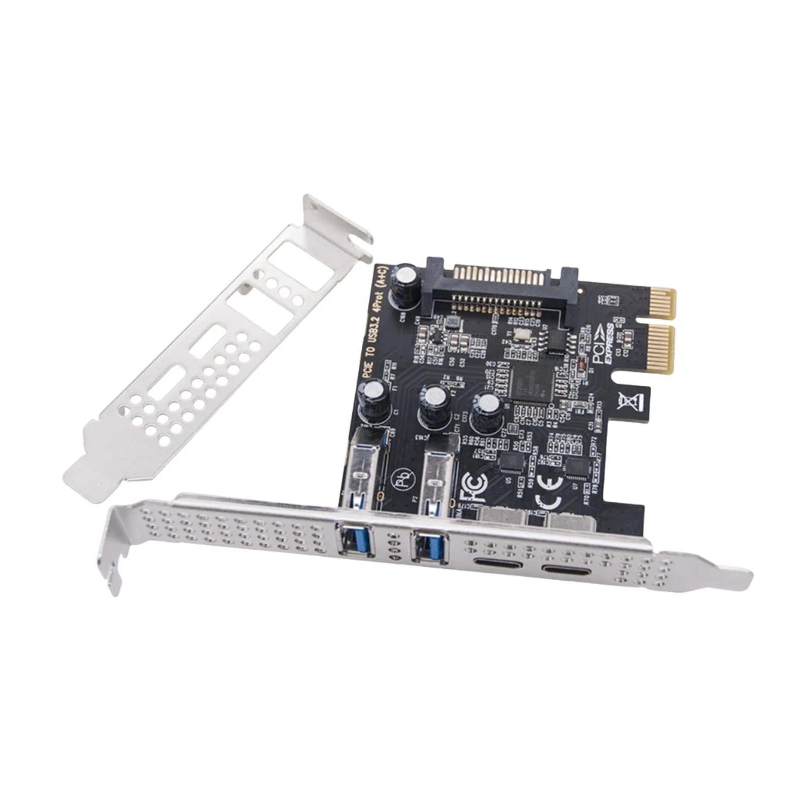 Type-C USB 3.2 Gen1 5 Гбит/с PCIE Card Hub USB3.0 PCI Express Board 2*USB-A Port и 2*TypeC Port/USB3.2 PCI-E адаптер карты расширения
Type-C USB 3.2 Gen1 5 Гбит/с PCIE Card Hub USB3.0 PCI Express Board 2*USB-A Port и 2*TypeC Port/USB3.2 PCI-E адаптер карты расширения