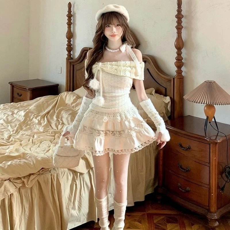 Y2k Japanese Style Bow Kawaii 2 Piece Skirt Sets 2000s Slim Sweet Tops + Mini Skirts Harajuku Vintage Lolita Sweet Suits Chic
Y2k Japanese Style Bow Kawaii 2 Piece Skirt Sets 2000s Slim Sweet Tops + Mini Skirts Harajuku Vintage Lolita Sweet Suits Chic