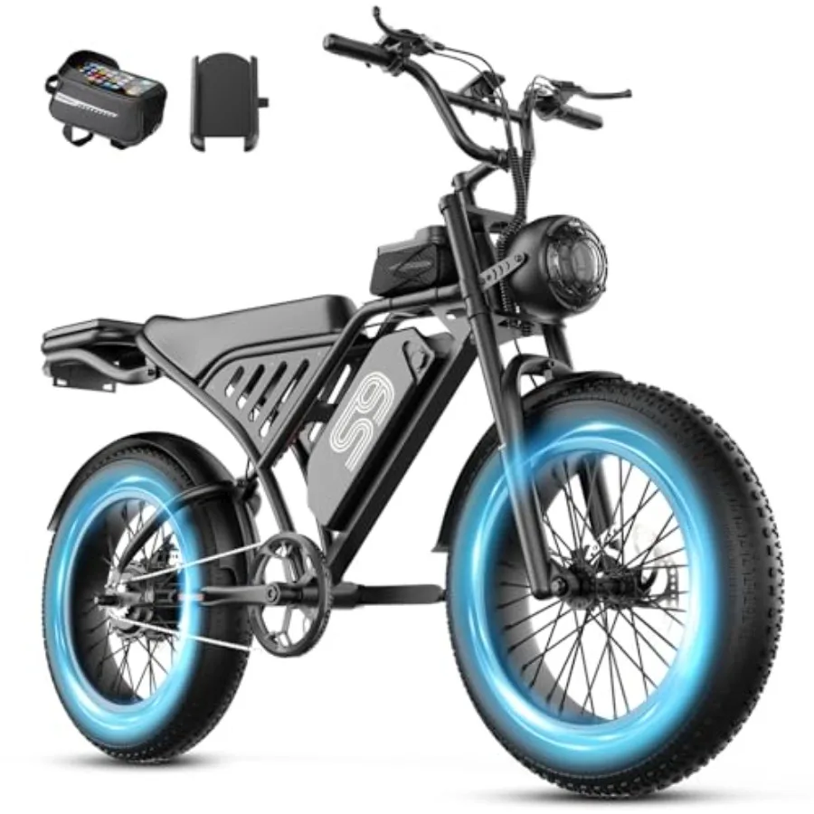 Off-road electric bike for adults, aluminum alloy frame, black, 2500W peak motor, 36MPH top speed, 100-mile range, NFC unlock,
Off-road electric bike for adults, aluminum alloy frame, black, 2500W peak motor, 36MPH top speed, 100-mile range, NFC unlock,