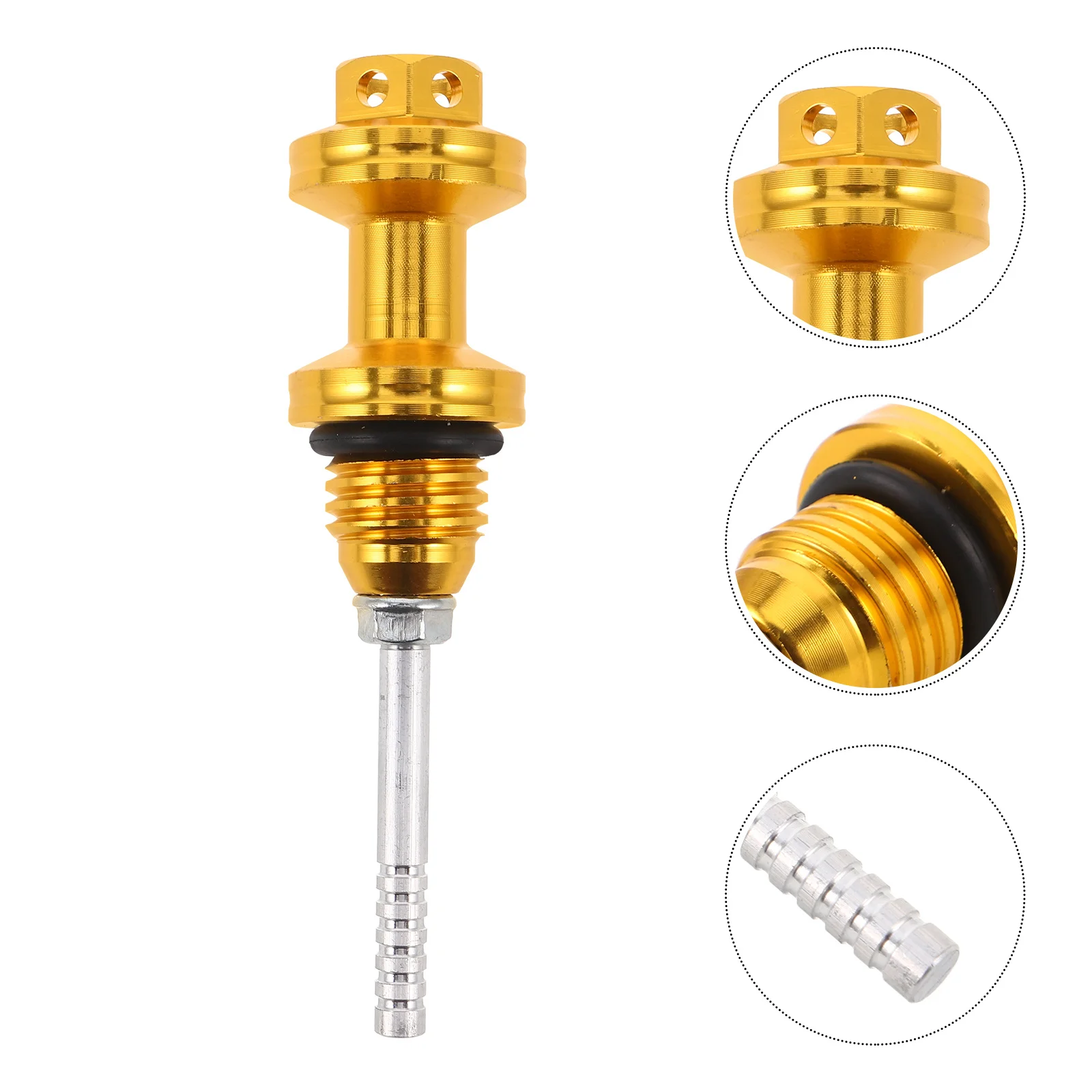 Motorbike Oil Dipstick Aluminum Alloy Replacement Accessory Easy Installation Precise Motorcycle Engine Oil Level Gauge
Motorbike Oil Dipstick Aluminum Alloy Replacement Accessory Easy Installation Precise Motorcycle Engine Oil Level Gauge