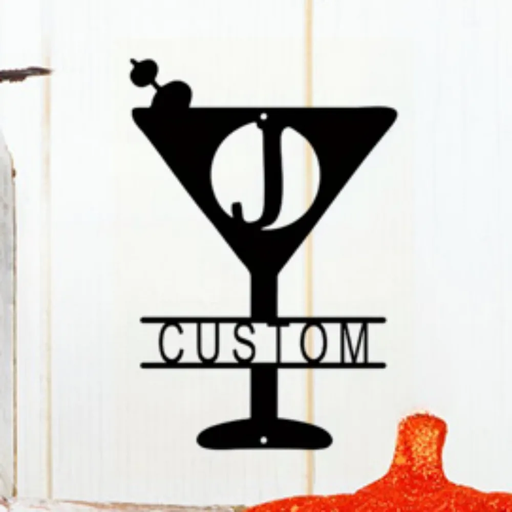 Elegant Exquisite Custom Martini Monogram Metal Wall Art Boasting Vintage Style Perfect for Home Bars Gifting Moments
Elegant Exquisite Custom Martini Monogram Metal Wall Art Boasting Vintage Style Perfect for Home Bars Gifting Moments