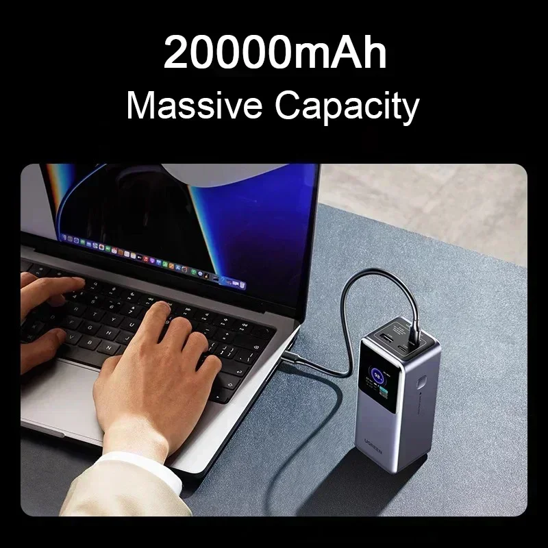 20000mAh 130W Fast Charging Power Station High Capacity LED Display Power Bank for Laptop Macbook
20000mAh 130W Fast Charging Power Station High Capacity LED Display Power Bank for Laptop Macbook