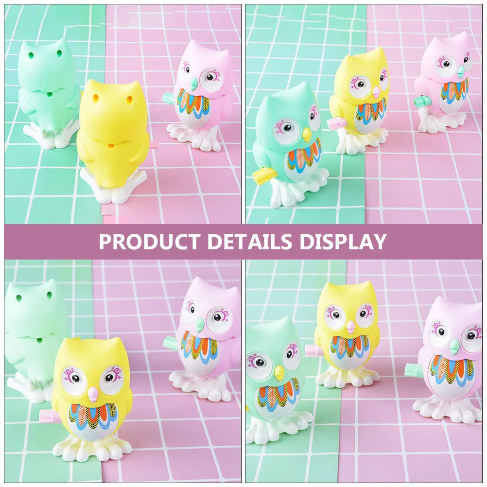 3Pcs Owl Clockwork Playthings Cartoon Wind-Up Educational Gifts for Kids Parents Interaction Birthday Fun Owl Clockwork Toys
3Pcs Owl Clockwork Playthings Cartoon Wind-Up Educational Gifts for Kids Parents Interaction Birthday Fun Owl Clockwork Toys