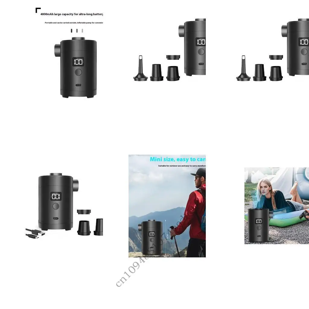 Высокоскоростные портативные воздушные насосы для уличного снаряжения Точный индикатор уровня заряда батареи с насадкой Кемпинг
Высокоскоростные портативные воздушные насосы для уличного снаряжения Точный индикатор уровня заряда батареи с насадкой Кемпинг