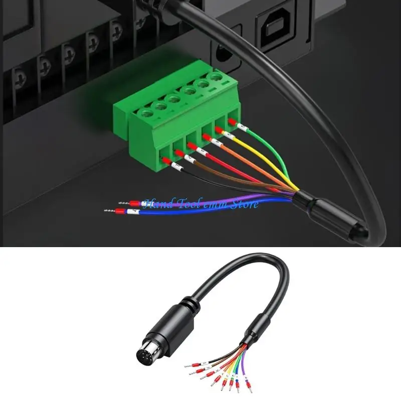 H37F 6/8Pin Din Male Adapter Wire With Printed Number Marking RS232/RS422/RS485
H37F 6/8Pin Din Male Adapter Wire With Printed Number Marking RS232/RS422/RS485