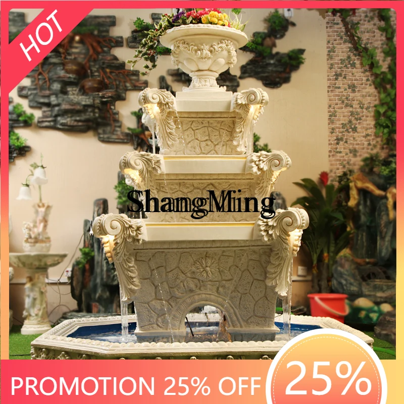SM Household large fountain rockery flowing water lucky fish pond villa feng shui decoration floor ornament
SM Household large fountain rockery flowing water lucky fish pond villa feng shui decoration floor ornament