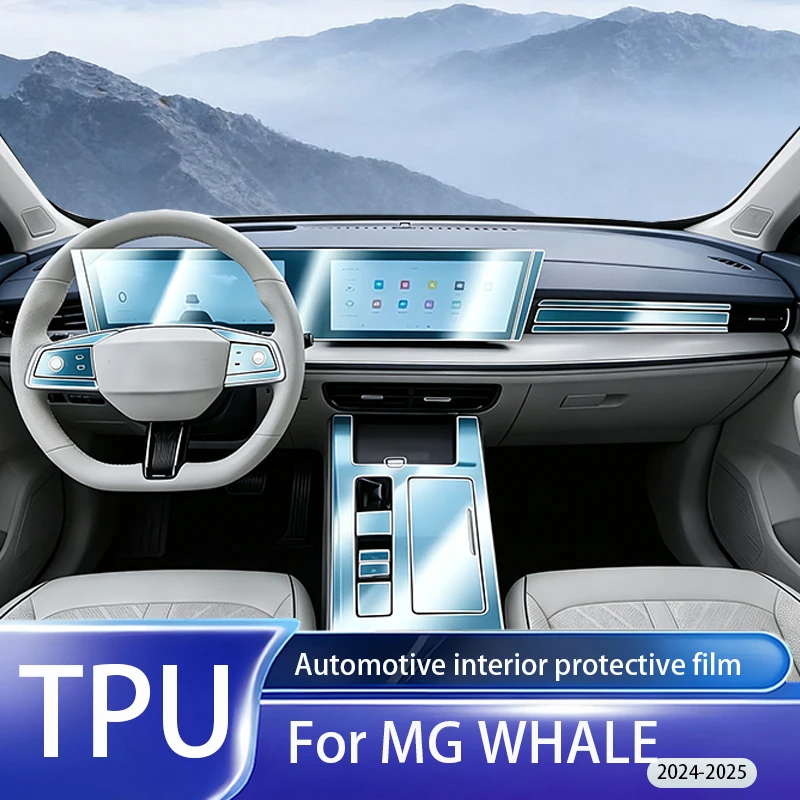 Fit for MG WHALE 2024-2025 Auto Parts Clear TPU PPF Anti Scratch Instrument Navigation Screen Center Console Interior Protective
Fit for MG WHALE 2024-2025 Auto Parts Clear TPU PPF Anti Scratch Instrument Navigation Screen Center Console Interior Protective