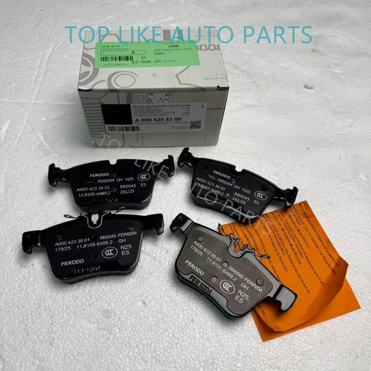 1set Rear Brake Pad Set A0004203602 For MERCEDES-BENZ C-CLASS S205 W205 C205 A205 C180 C200 C220 A0004209403 A0004208200 Genuine
1set Rear Brake Pad Set A0004203602 For MERCEDES-BENZ C-CLASS S205 W205 C205 A205 C180 C200 C220 A0004209403 A0004208200 Genuine