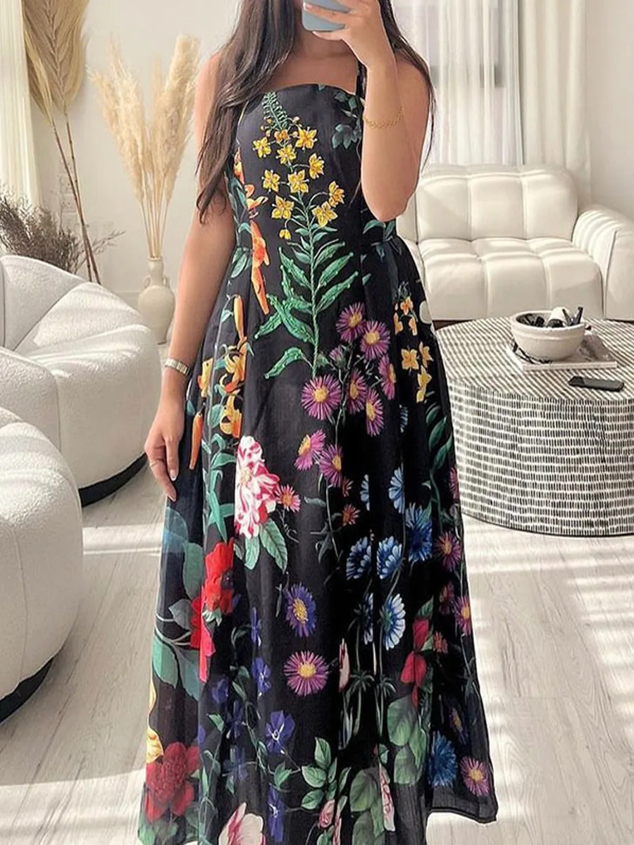 JVDV Summer Loose Dress For Women Square Collar Sleeveless High Waist Print Colorblock Midi Dresses Female Clothing 2023
JVDV Summer Loose Dress For Women Square Collar Sleeveless High Waist Print Colorblock Midi Dresses Female Clothing 2023