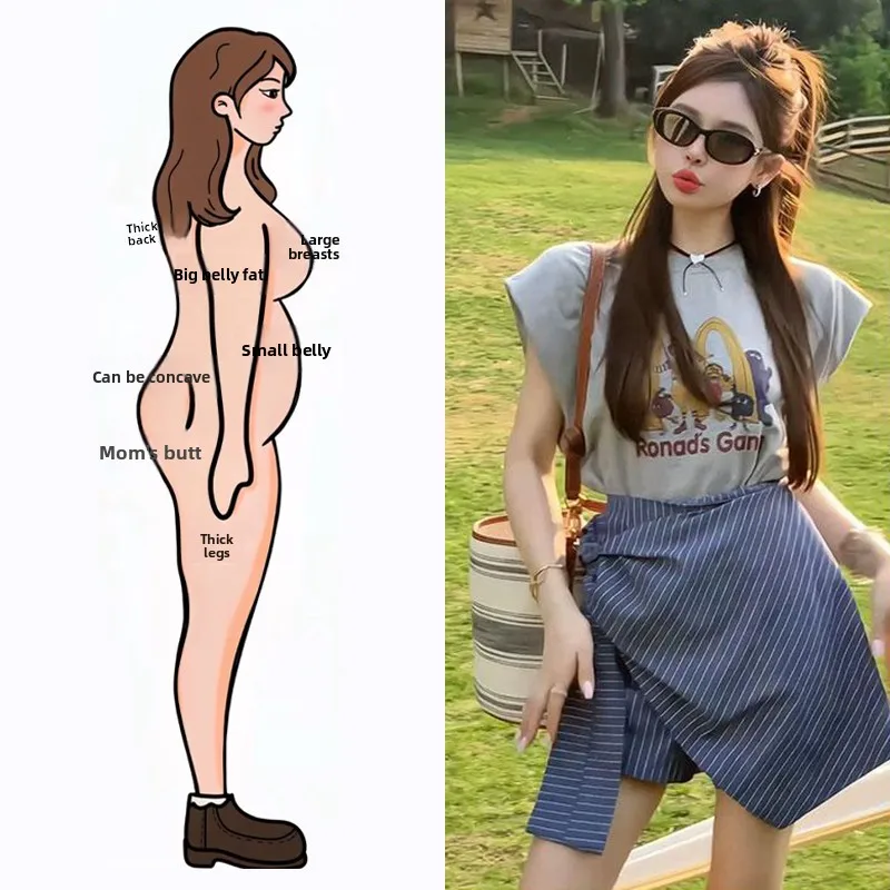 Korean Fashion Printed Sleeveless T-shirt And Stripe Skirt Two-Piece Set Women's Summer Clothing Short Sleeve Overhead
Korean Fashion Printed Sleeveless T-shirt And Stripe Skirt Two-Piece Set Women's Summer Clothing Short Sleeve Overhead