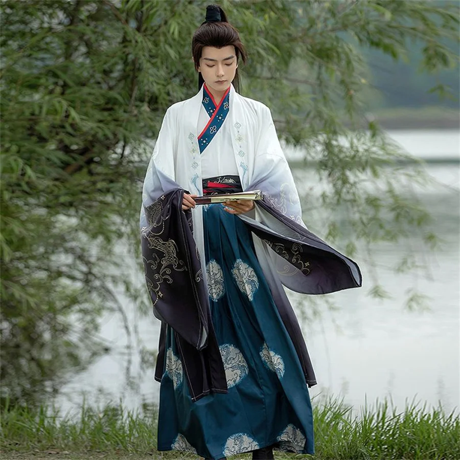Chinese Traditional Costume Set Weijin Period Chiffon Corset Confucian Dress Gentleman Cosplay Show Clothing Hanfu Men Hanfu
Chinese Traditional Costume Set Weijin Period Chiffon Corset Confucian Dress Gentleman Cosplay Show Clothing Hanfu Men Hanfu