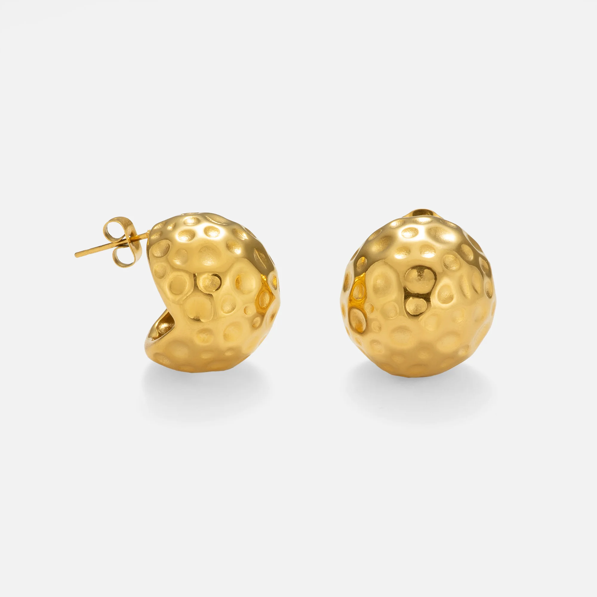 DASEIN Unique Spherical Hollow Ball Stud Earrings 18k Gold Plated Hypoallergenic Stainless Steel High Quality Dancer Jewelry
DASEIN Unique Spherical Hollow Ball Stud Earrings 18k Gold Plated Hypoallergenic Stainless Steel High Quality Dancer Jewelry