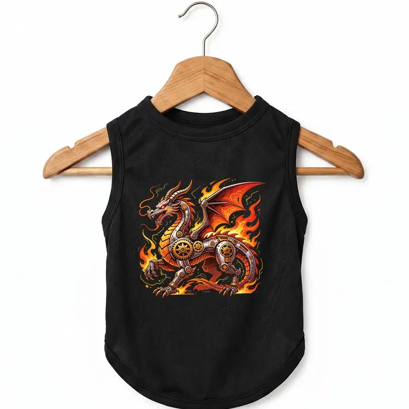 Steampunk Dragon Dog Vest Cool Summer Pet Tank Top
Steampunk Dragon Dog Vest Cool Summer Pet Tank Top