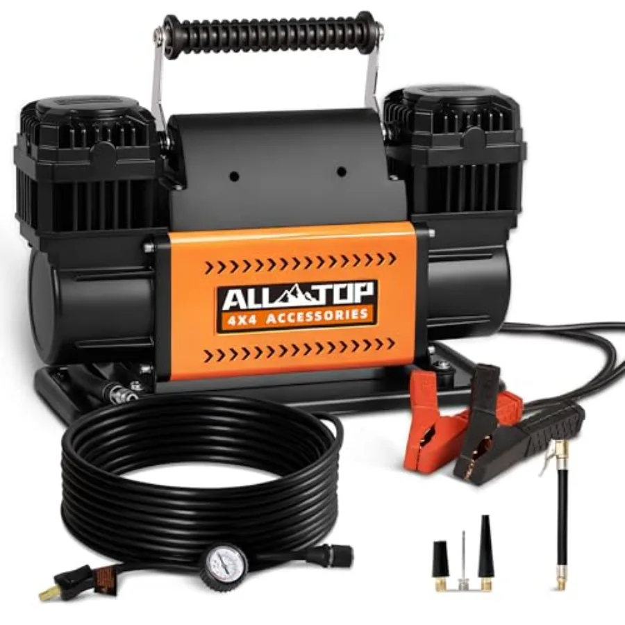 Air Compressor Kit Dual Cylinder 12V Portable Inflator 12.35 ft/Min Offroad Air Compressor Pump for Truck Tires Heavy Duty Max
Air Compressor Kit Dual Cylinder 12V Portable Inflator 12.35 ft/Min Offroad Air Compressor Pump for Truck Tires Heavy Duty Max