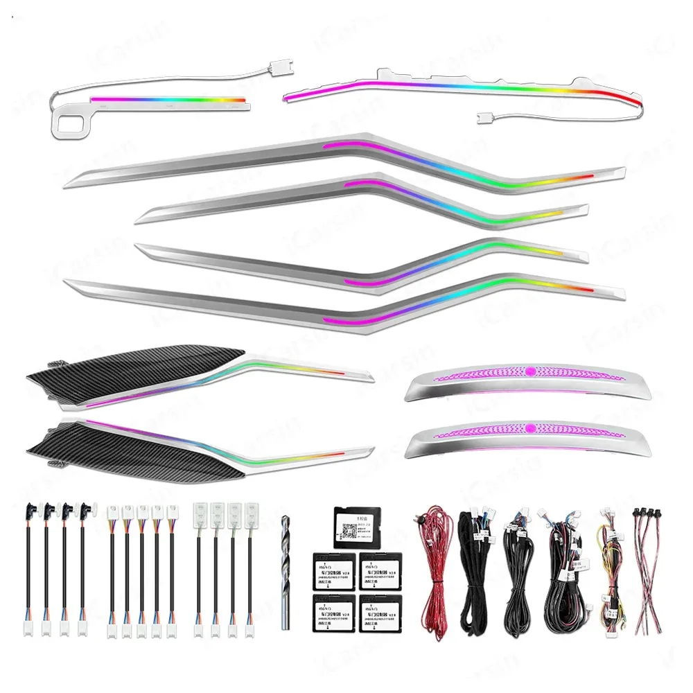 Динамический 64-цветный комплект для обновления окружающего освещения для BMW G20 LCI 3 серии 2023 2024 2025 аксессуары для внутреннего светодиодного освещения 
Динамический 64-цветный комплект для обновления окружающего освещения для BMW G20 LCI 3 серии 2023 2024 2025 аксессуары для внутреннего светодиодного освещения