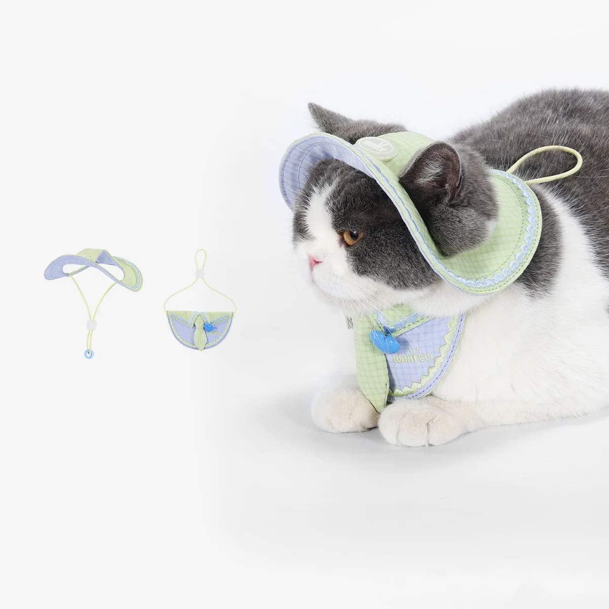 Wakytu Pet Fisherman Hats Dog and Cat Saliva Wipes Ear- exposing Summer Sun Protection Hats Pet bucket hat scarf Saliva towel 
Wakytu Pet Fisherman Hats Dog and Cat Saliva Wipes Ear- exposing Summer Sun Protection Hats Pet bucket hat scarf Saliva towel