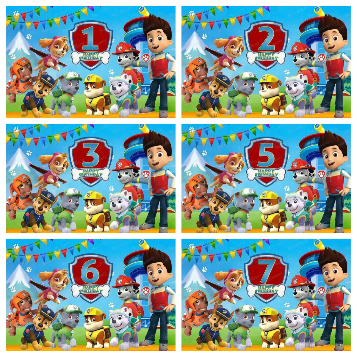 Paw Patrol Birthday Decorations Photography Background Party Supplies Customized Number Backdrop Baby Shower Banner Photo Props
Paw Patrol Birthday Decorations Photography Background Party Supplies Customized Number Backdrop Baby Shower Banner Photo Props