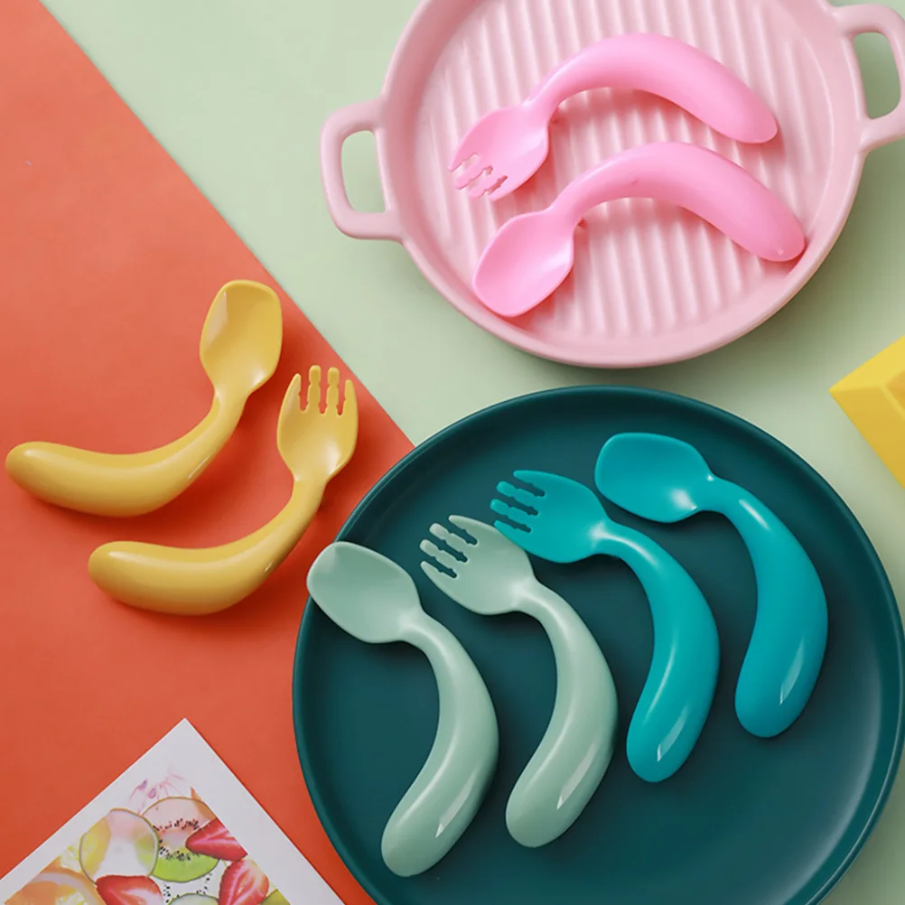 1Set Bendable Baby Fork Spoon Resistant Deform Safe Baby Feeding Tool Toddler Tableware Portable Kids Cutlery Kids Spoon
1Set Bendable Baby Fork Spoon Resistant Deform Safe Baby Feeding Tool Toddler Tableware Portable Kids Cutlery Kids Spoon
