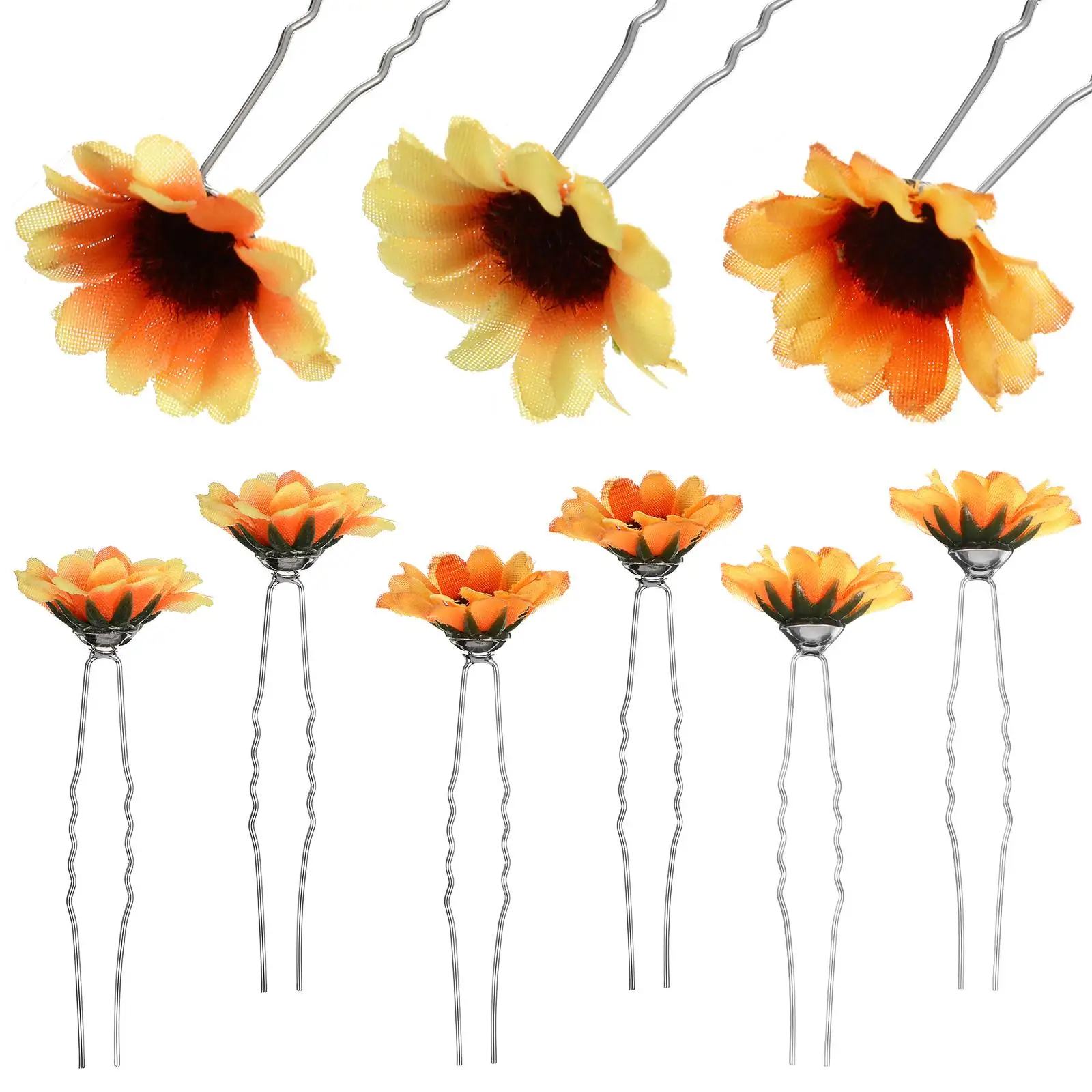 15 Pcs Sunflower Hair Accessories Alloy Pins for Girls Women Kids Hair Clip Ornaments DIY Craft Materials Hairpins
15 Pcs Sunflower Hair Accessories Alloy Pins for Girls Women Kids Hair Clip Ornaments DIY Craft Materials Hairpins