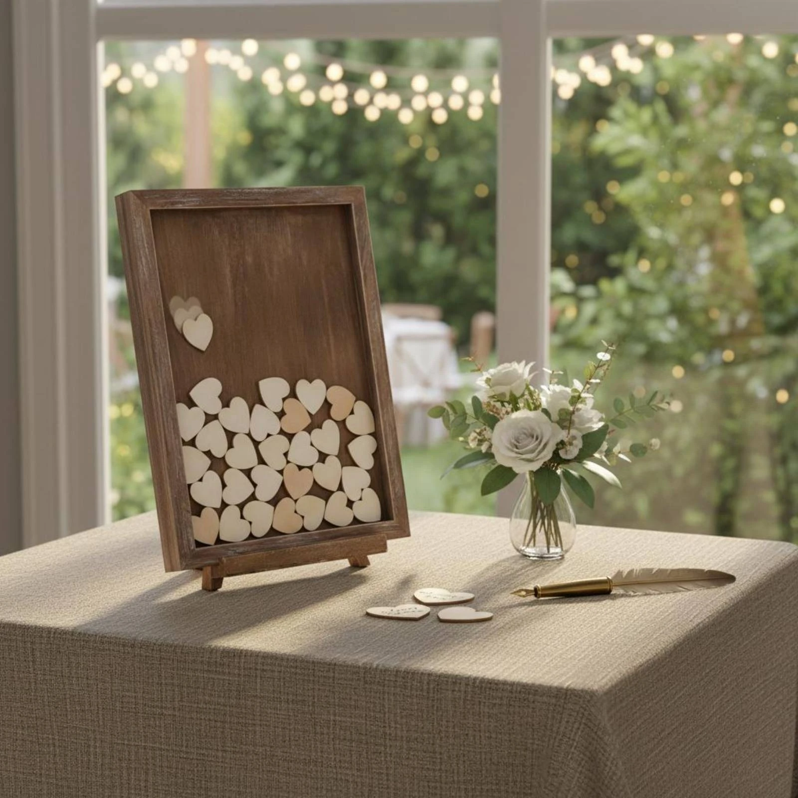Wooden Heart Sign in Book Tabletop Display Heart Wedding Guest Book Wedding Guestbook Box Hangable Vertical and Horizontal
Wooden Heart Sign in Book Tabletop Display Heart Wedding Guest Book Wedding Guestbook Box Hangable Vertical and Horizontal