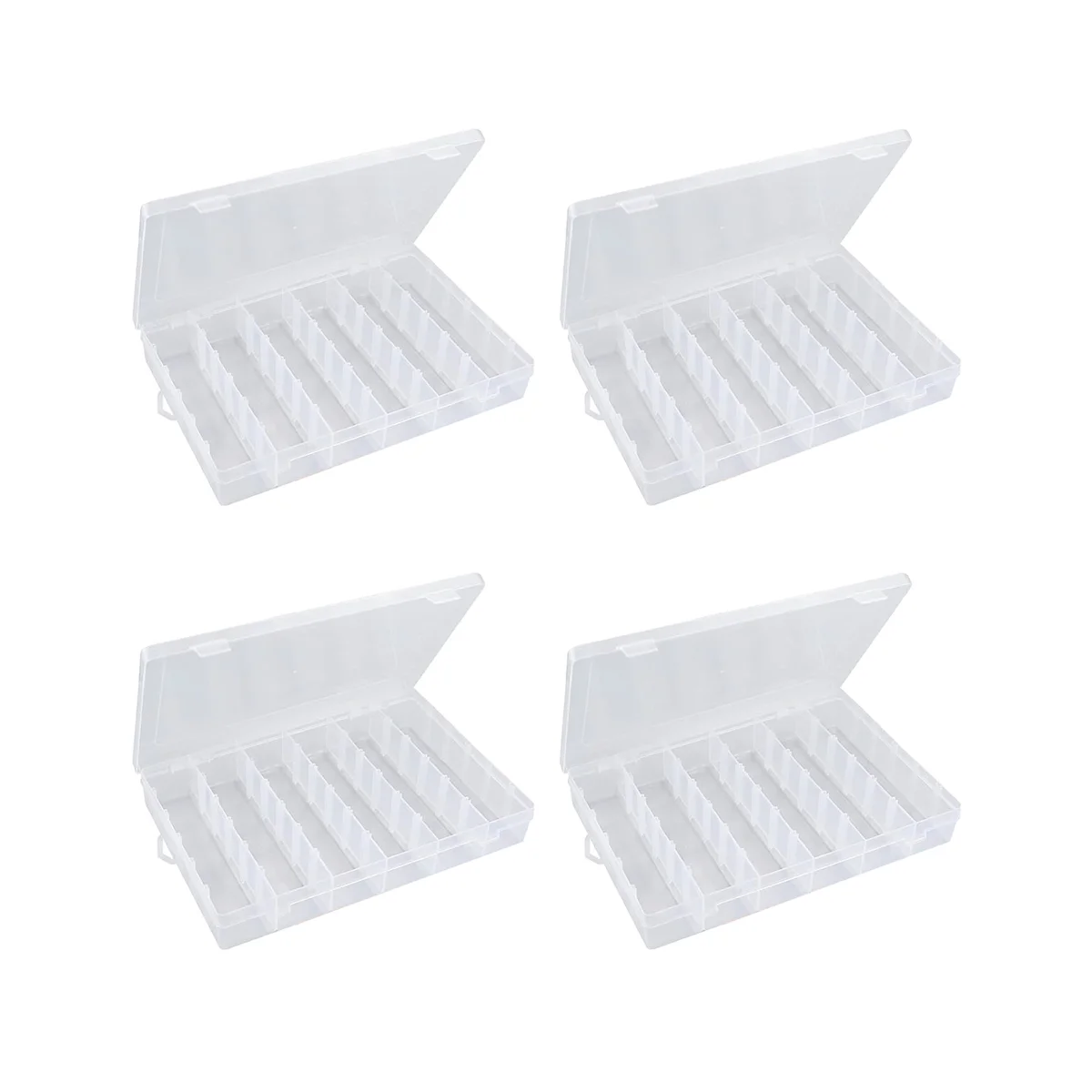 Tackle Box Organizer 18 Grids Plastic Craft Box Organizer Bead Organizer Clear Fishing Box with Dividers, 4 Pack
Tackle Box Organizer 18 Grids Plastic Craft Box Organizer Bead Organizer Clear Fishing Box with Dividers, 4 Pack