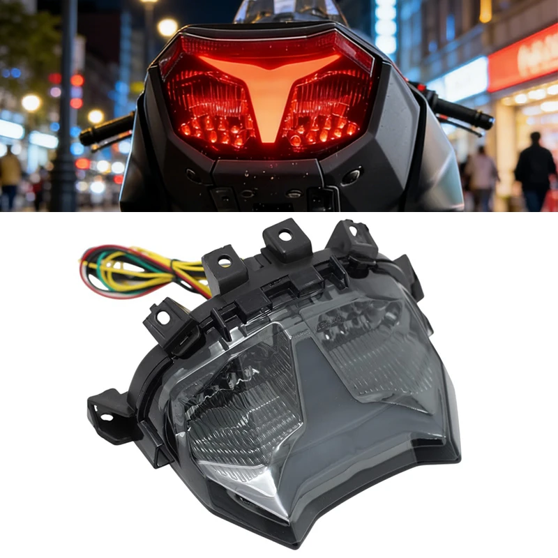 Для мотоциклов YAMAHA MT09 Y-AMT MT-09SP 2024 2025: Задний фонарь, стоп-сигнал и интегрированные светодиодные указатели поворота
Для мотоциклов YAMAHA MT09 Y-AMT MT-09SP 2024 2025: Задний фонарь, стоп-сигнал и интегрированные светодиодные указатели поворота