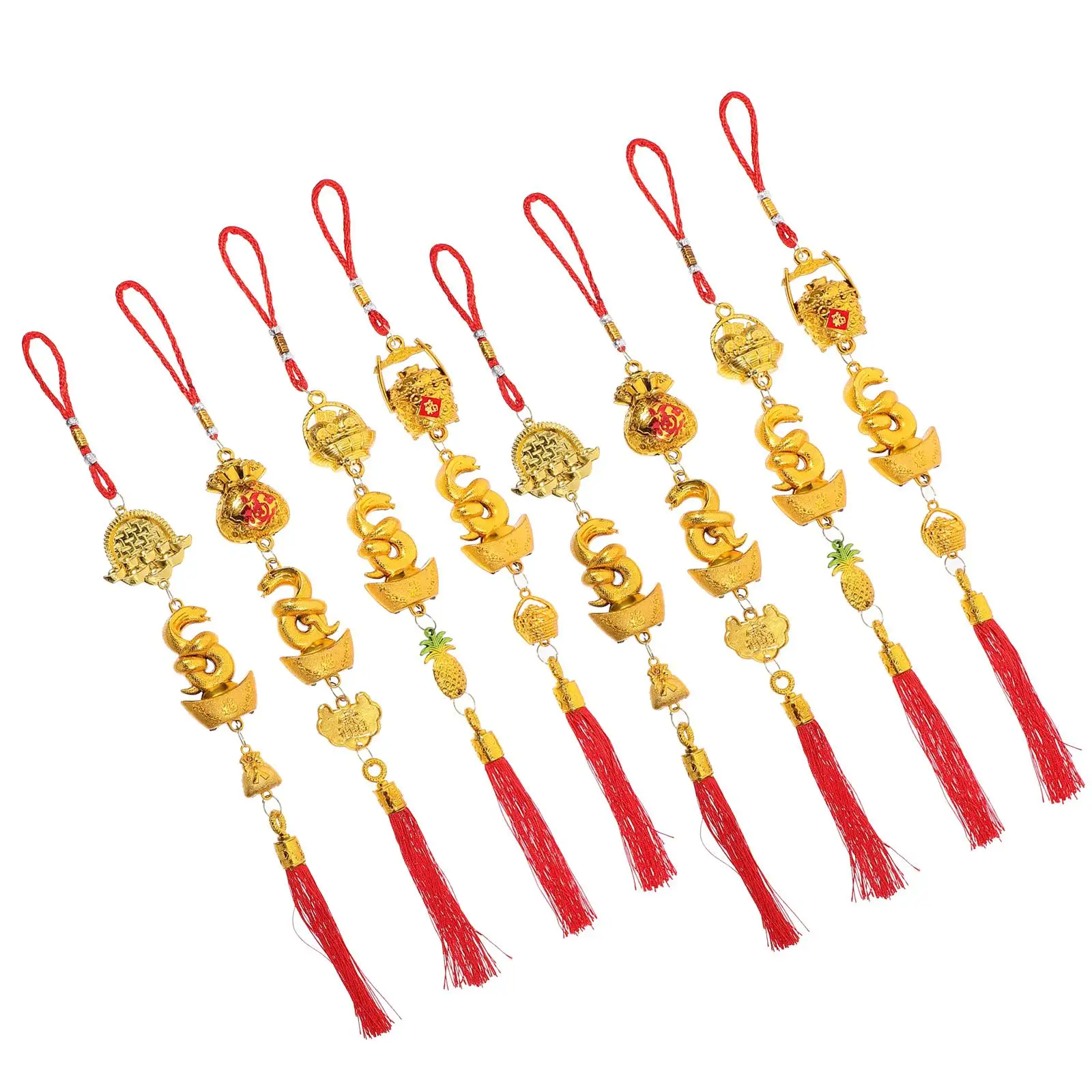 10 Pcs Snake Chinese New Year Decorations Festive Hanging Ornaments Spring Festival Supplies Car Tree Door Window Pendant
10 Pcs Snake Chinese New Year Decorations Festive Hanging Ornaments Spring Festival Supplies Car Tree Door Window Pendant