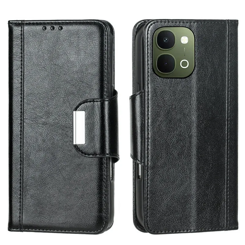 Magnetic button Flip PU leather card Slot Wallet Cover For vivo T5x T4 T3 Ultra Pro Lite T4R T4x T3x Fall prevention phone Case
Magnetic button Flip PU leather card Slot Wallet Cover For vivo T5x T4 T3 Ultra Pro Lite T4R T4x T3x Fall prevention phone Case