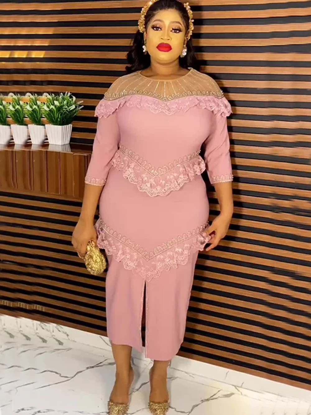 Plus Size African Party Dresses for Women 2024 New Fashion Dashiki Ankara Lace Wedding Evening Gowns Elegant Turkey Outfits Robe
Plus Size African Party Dresses for Women 2024 New Fashion Dashiki Ankara Lace Wedding Evening Gowns Elegant Turkey Outfits Robe