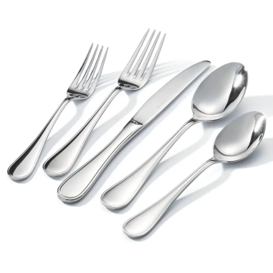 40 Piece Teardrop Silverware Set for 8 18/10 Stainless Steel Flatware Set Modern Design Cutlery Set in Mirror Polished Finish f
40 Piece Teardrop Silverware Set for 8 18/10 Stainless Steel Flatware Set Modern Design Cutlery Set in Mirror Polished Finish f