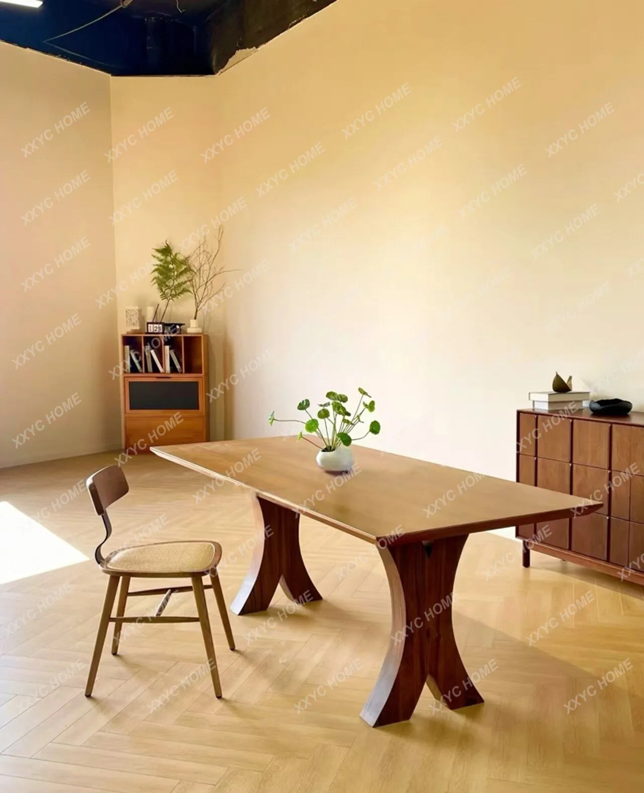 all solid wood dining table rectangular log wind eating table household living room large board worktable desk
all solid wood dining table rectangular log wind eating table household living room large board worktable desk