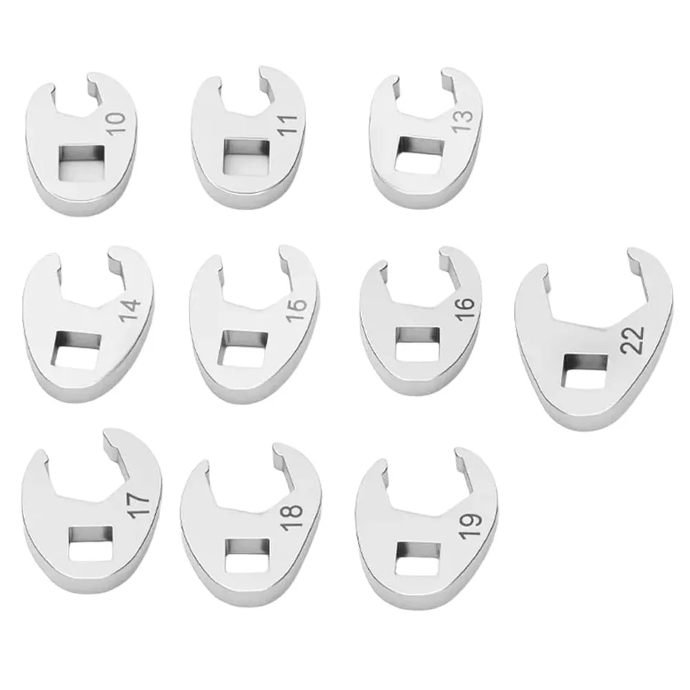 10 Piece Crowfoot Wrench Set 38 Inch Drive Open End Spanner for Torque Wrench Suitable for Tight Spaces and Hard to Reach Areas
10 Piece Crowfoot Wrench Set 38 Inch Drive Open End Spanner for Torque Wrench Suitable for Tight Spaces and Hard to Reach Areas