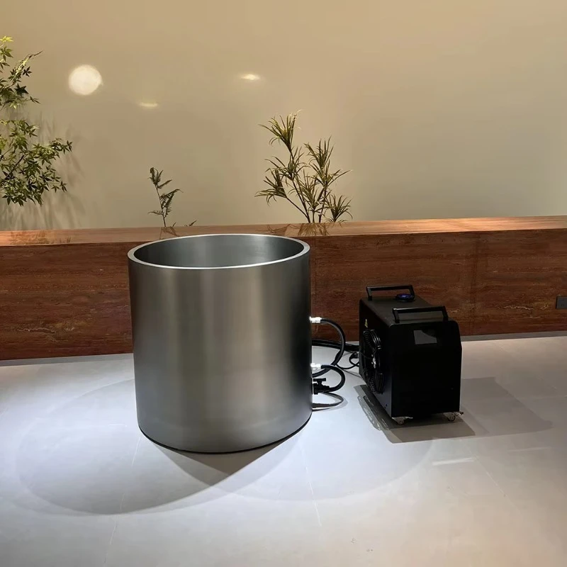 304 All Stainless Steel Barrel Ice Bath Unbreakable Round Cold Plunger with Cooler
304 All Stainless Steel Barrel Ice Bath Unbreakable Round Cold Plunger with Cooler