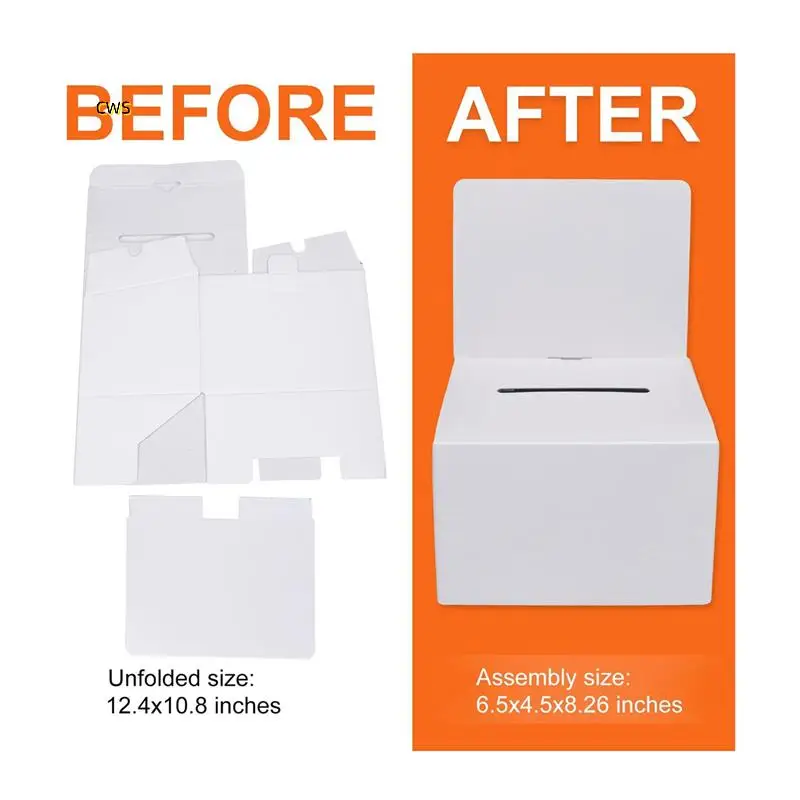 48 Pack Cardboard Ballot Box With Slot, Raffle Boxes 6X6inch, Suggestion Boxes With Removable Slot, Donation Boxes
48 Pack Cardboard Ballot Box With Slot, Raffle Boxes 6X6inch, Suggestion Boxes With Removable Slot, Donation Boxes