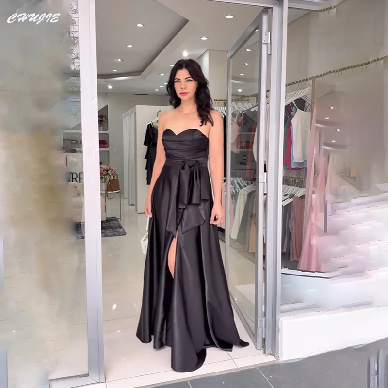 Customized Satin Evening Dress A Line Prom Dresses Sweetheart Side Slit Wedding Party Ball Bowns Vestidos de noche Party Dresses
Customized Satin Evening Dress A Line Prom Dresses Sweetheart Side Slit Wedding Party Ball Bowns Vestidos de noche Party Dresses