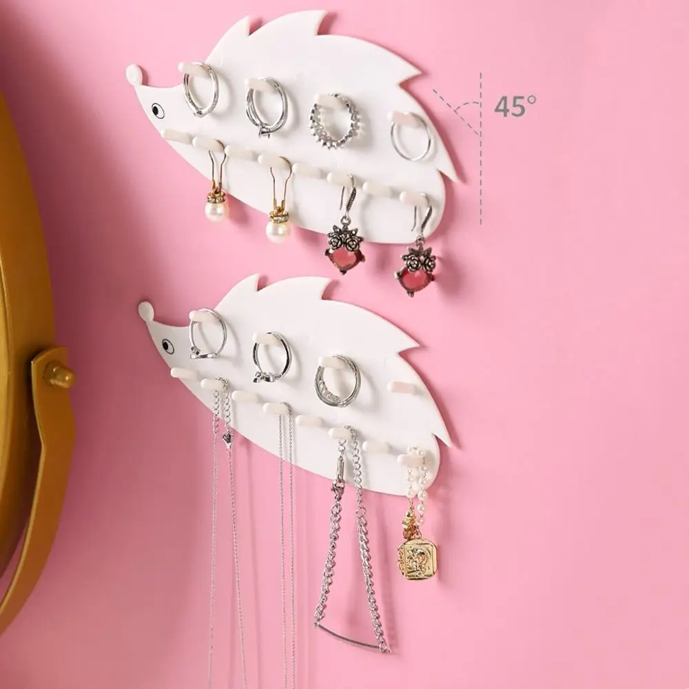 White Hedgehog Hook Wall-Mounted Dual Layer Hedgehog Shape Jewelry Hook Seamless Punch-Free Jewelry Storage Hook Necklace
White Hedgehog Hook Wall-Mounted Dual Layer Hedgehog Shape Jewelry Hook Seamless Punch-Free Jewelry Storage Hook Necklace