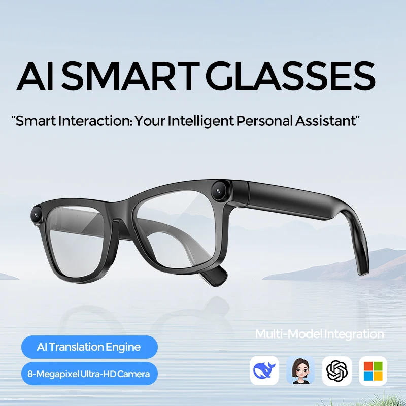 New 800W Camera AI Glasses Men Color-Changing Smart Translation Glasses Photo Video Recording Waterproof Call Smart Sunglasses
New 800W Camera AI Glasses Men Color-Changing Smart Translation Glasses Photo Video Recording Waterproof Call Smart Sunglasses