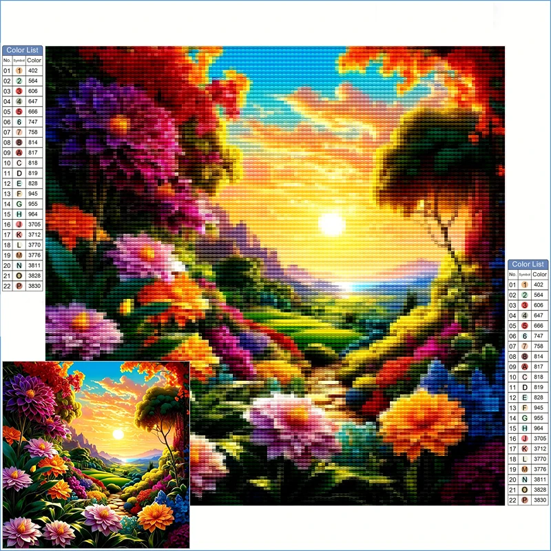 Diamond Art Painting Kits Full Clearance Colorful Landscape With Flowers And Sunset Crystal Art Diamond Painting Home Decor Item
Diamond Art Painting Kits Full Clearance Colorful Landscape With Flowers And Sunset Crystal Art Diamond Painting Home Decor Item