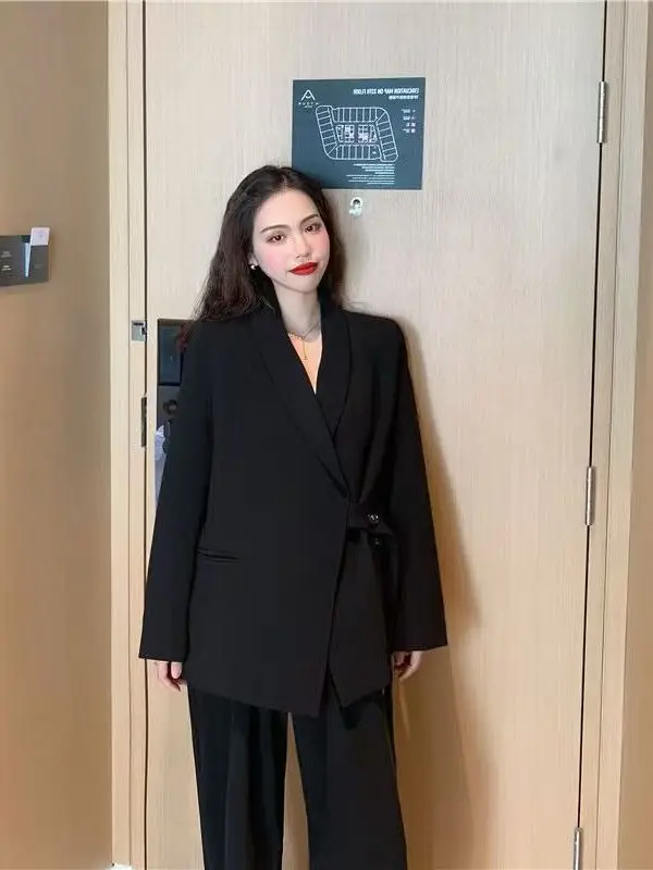 plus Size Wide Leg Pants Two Piece Set High Waist Long Sleeve Spring Autumn Fashion Casual Korean Style Women's Ensemble
plus Size Wide Leg Pants Two Piece Set High Waist Long Sleeve Spring Autumn Fashion Casual Korean Style Women's Ensemble
