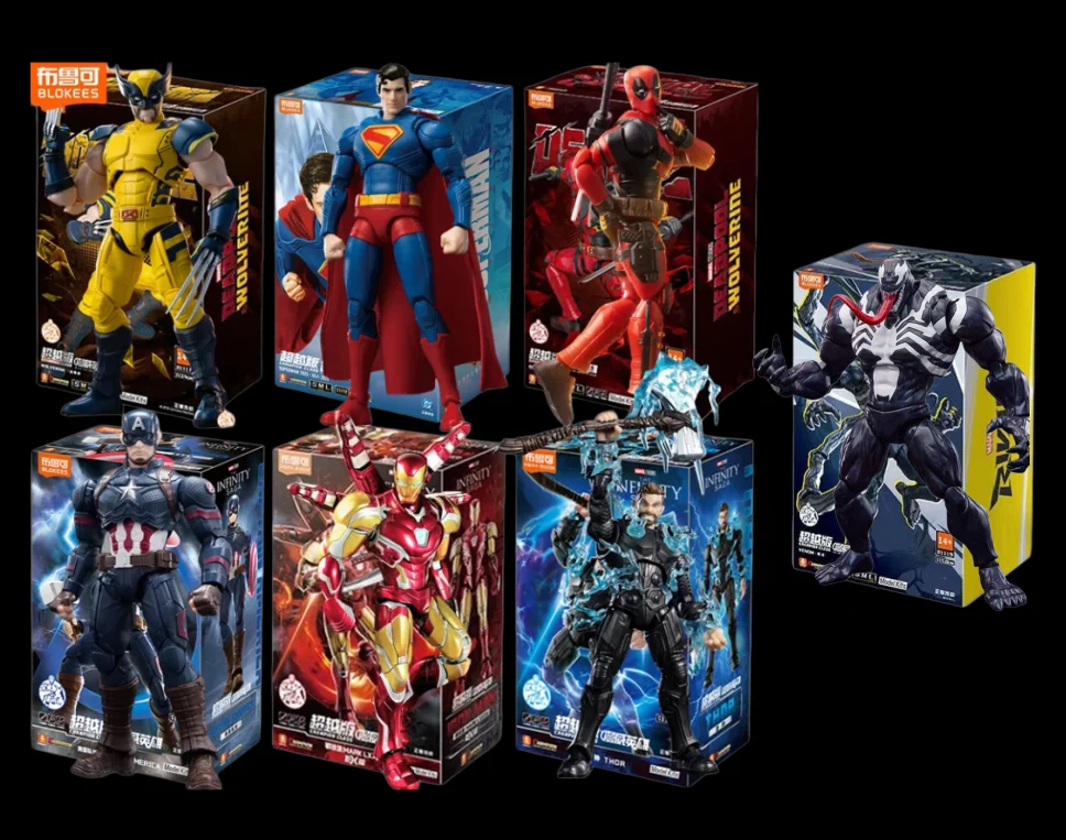 Original BLOKEES Deadpool & Wolverine MK85 Thor Superman Captain America Collections Joint Mobility Action Figures Toys Gifts
Original BLOKEES Deadpool & Wolverine MK85 Thor Superman Captain America Collections Joint Mobility Action Figures Toys Gifts