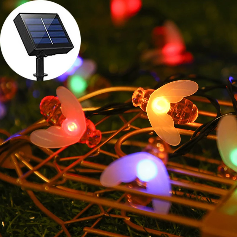 20/50/100leds Solar Powered Cute Honey Bee Led String Fairy Light Bee Outdoor Garden Fence Patio Wedding Garland Lights
20/50/100leds Solar Powered Cute Honey Bee Led String Fairy Light Bee Outdoor Garden Fence Patio Wedding Garland Lights