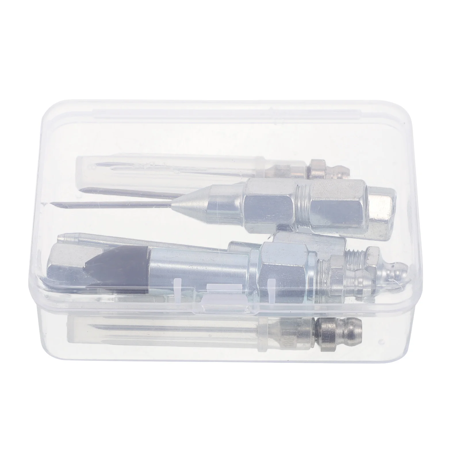 7Pcs Grease Gun Needle Tip Accessory Kit Carbon Steel Grease Needle Dispenser Nozzle Tips Adapter for Small Narrow Space
7Pcs Grease Gun Needle Tip Accessory Kit Carbon Steel Grease Needle Dispenser Nozzle Tips Adapter for Small Narrow Space