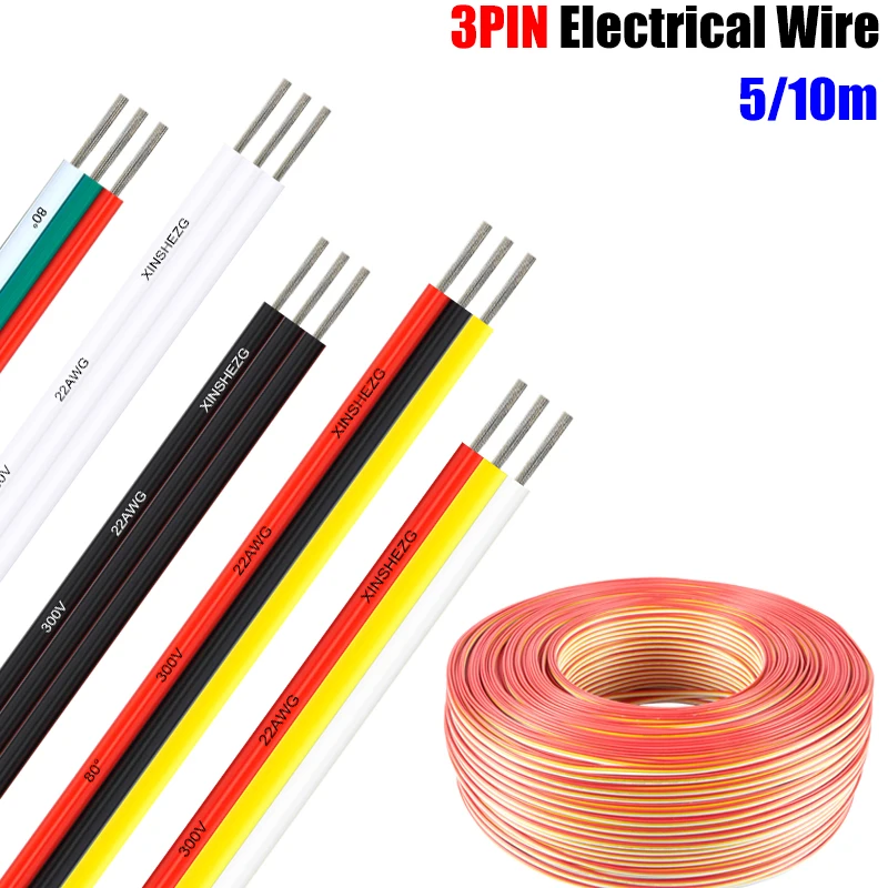 3pin LED Cable Extension Wire 22 20 18AWG Tinned Copper PVC Flexible Electrical Wires For 5050 3528 WS2811 LED Strip Lights 
3pin LED Cable Extension Wire 22 20 18AWG Tinned Copper PVC Flexible Electrical Wires For 5050 3528 WS2811 LED Strip Lights